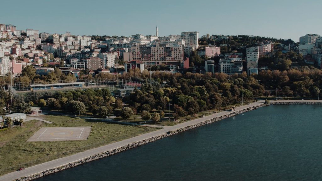Aerial shot showcasing Istanbul's beautiful waterfront and urban landscape on a sunny day. — PG: Great Fun